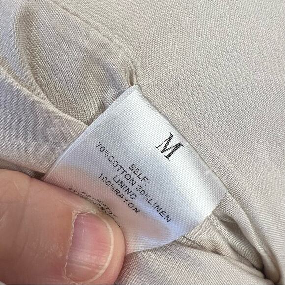 Faded Floral Promesa Oatmeal Wide Leg Jumpsuit SZ MED - Picture 7 of 8